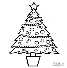 圣诞节图片 圣诞树简笔画图片