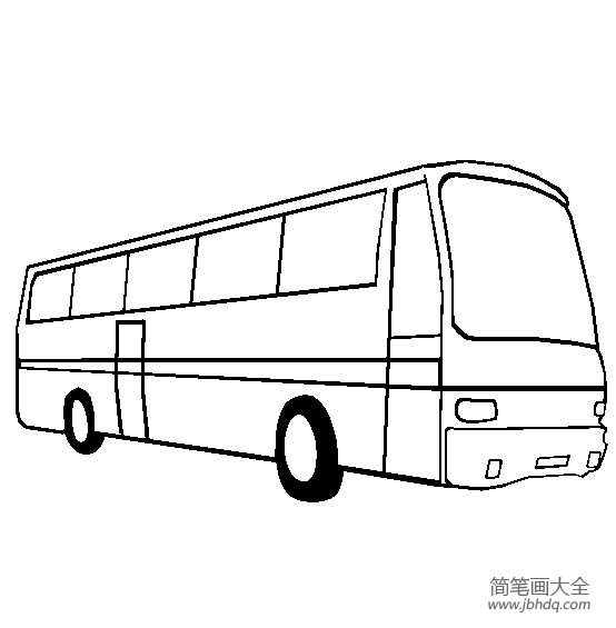 公共交通工具 公共汽车简笔画