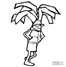 蔬菜图片 卡通韭菜简笔画