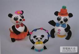 幼儿园大班教案 手工制作熊猫