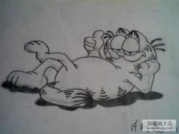 儿童漫画 爱吃的加菲猫