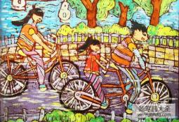 儿童画 “自驾”游杭州