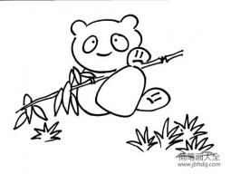 可爱大熊猫简笔画图片集锦