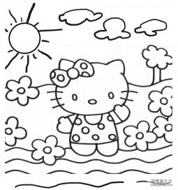 怎么画凯蒂猫 动漫人物简笔画画法