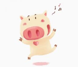 儿童画教程 卡通小猪的画法