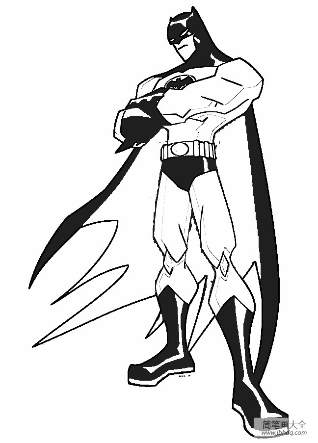 蝙蝠侠简笔画