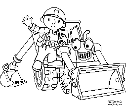 动漫人物简笔画 巴布工程师和他的工程车