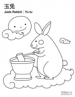 玉兔怎么画
