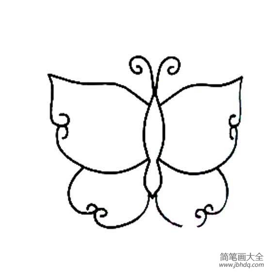 多种多样的蝴蝶简笔画
