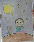 我和狗狗的中秋节,有关于中秋节的儿童画作品