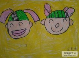 关于中秋节儿童画-欢乐中秋节