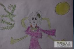 中秋节为主题儿童画-嫦娥仙子
