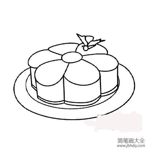 中秋节月饼简笔画图片