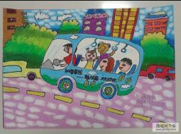 共建和谐家园节日儿童画,庆祝国庆儿童画分享