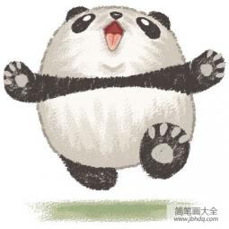 可爱的动物漫画之大熊猫