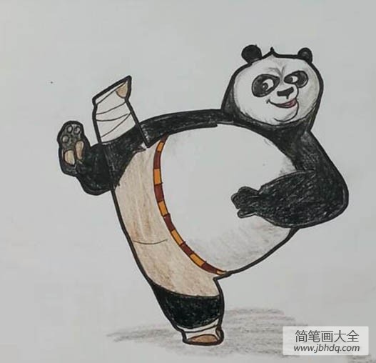 怎么画功夫熊猫