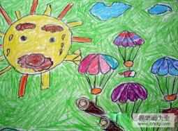 儿童铅笔画图片大全-秋天的阳光