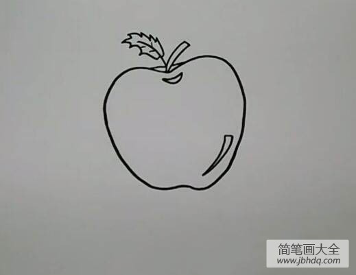 红通通的大苹果怎么画