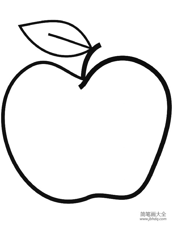1一3岁宝宝简笔画苹果图片
