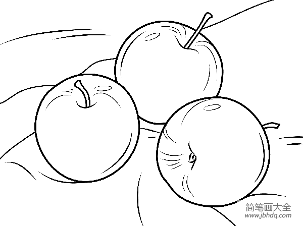 怎么画苹果