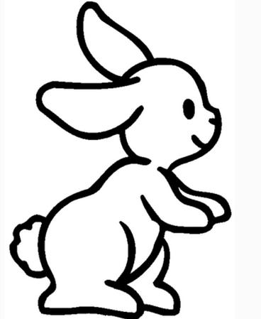 简笔画画小兔 小兔简笔画图片