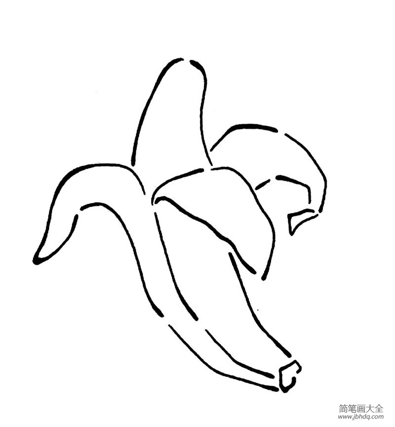 一根香蕉简笔画图片