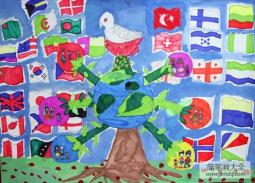 抗战胜利70周年绘画-和平之树