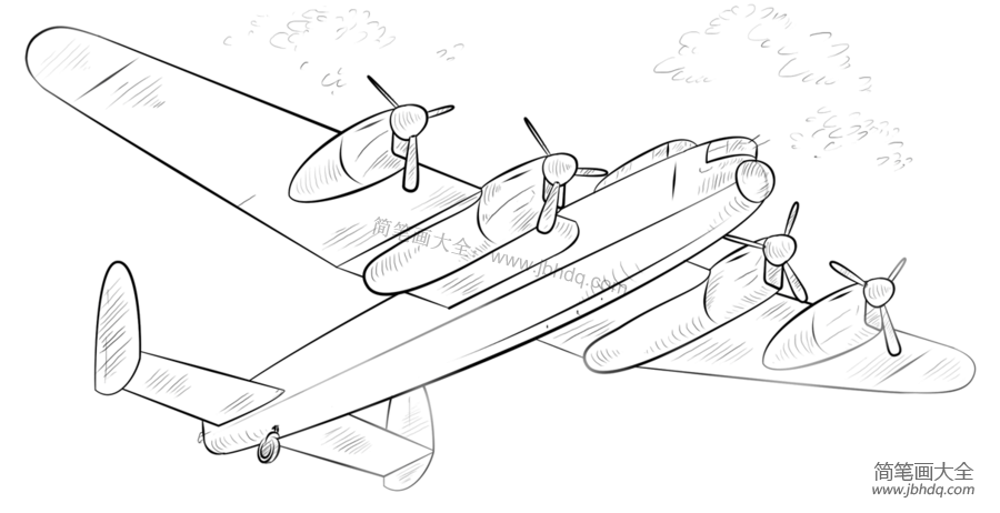 如何画兰开斯特轰炸机