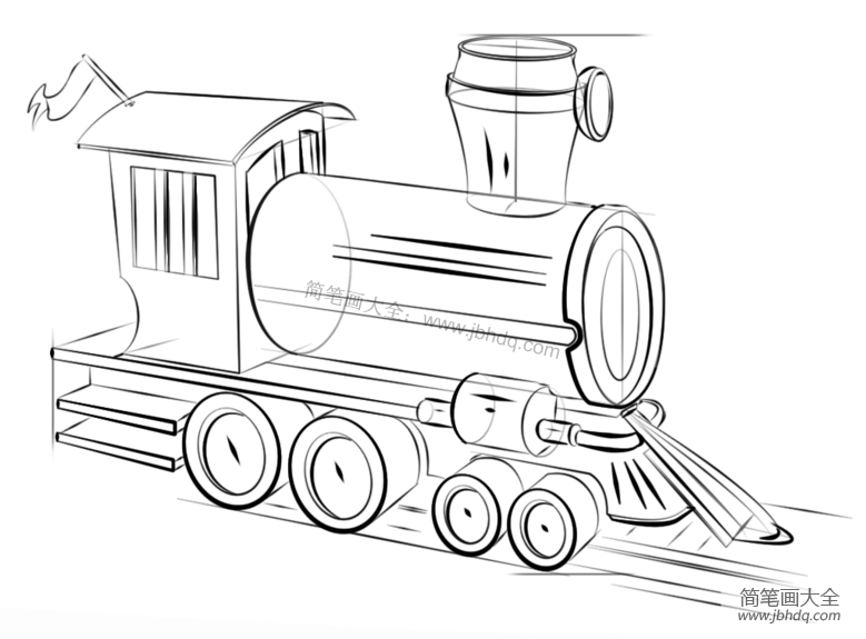 如何画蒸汽火车