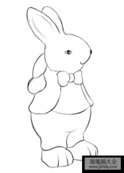 如何画一只复活节兔子