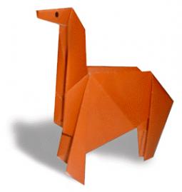 幼儿手工折纸--立体的小马