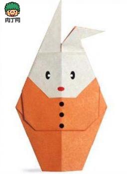 手工折纸：穿礼服的兔子