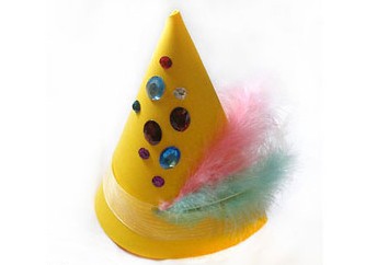 废物利用幼儿手工制作：新年派对帽