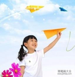 幼儿手工制作：纸飞机的简单折法