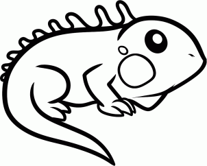 如何画鬣蜥简笔画
