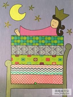 豌豆公主故事儿童画作品在线看