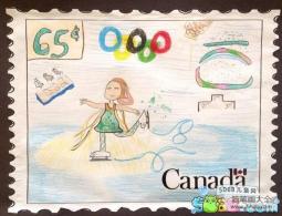 奥运会纪念邮票奥运会画画图片大全