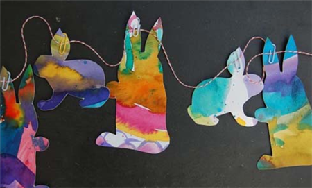 幼儿园复活节兔子吊饰手工制作