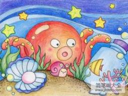 海底世界儿童画：海底世界真奇妙