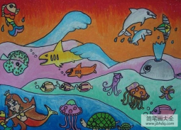 海底世界儿童画：探索海洋世界