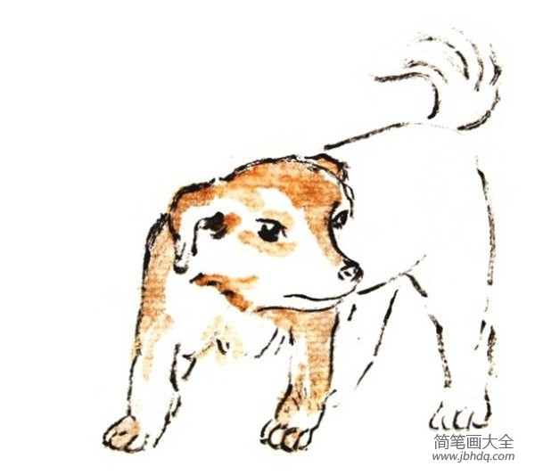 国画狗的绘画教程