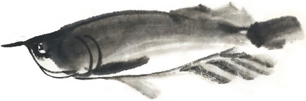 水墨金龙鱼的绘画技法