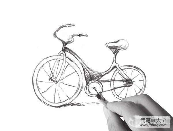 速写自行车的绘画技法