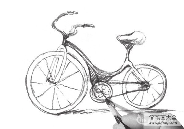 速写自行车的绘画技法