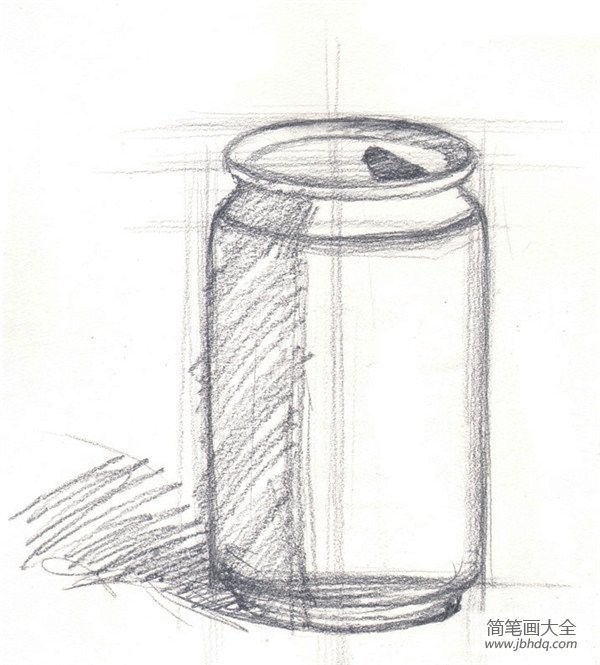 水粉易拉罐的绘画教程
