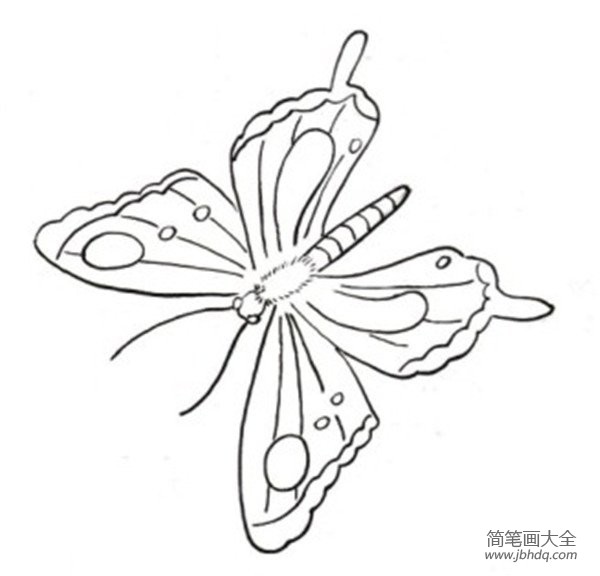 白描桃花蝴蝶的绘画技法