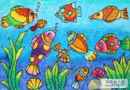 漂亮的海底世界儿童画作品欣赏