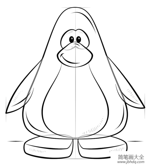 如何画企鹅俱乐部里的企鹅