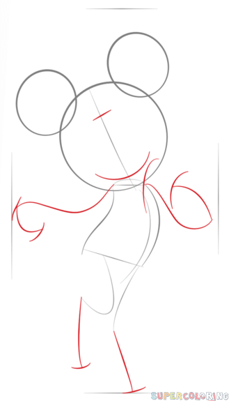 如何画米妮老鼠