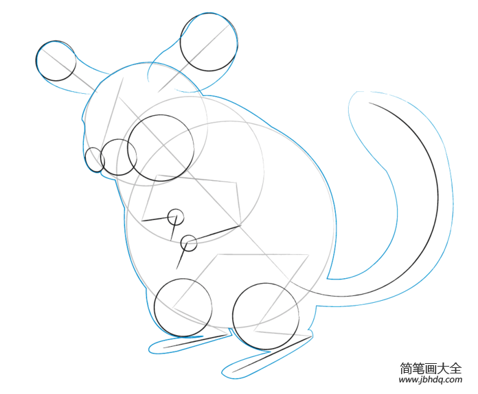 卡通南美洲栗鼠怎么画